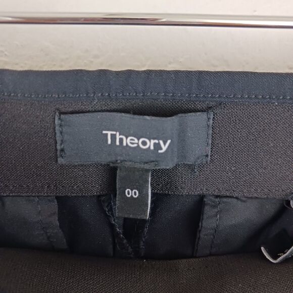 Theory truvivin approach 2 black pull on pants size 00 - Picture 5 of 9